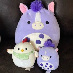 Horse and chicken squishmallows